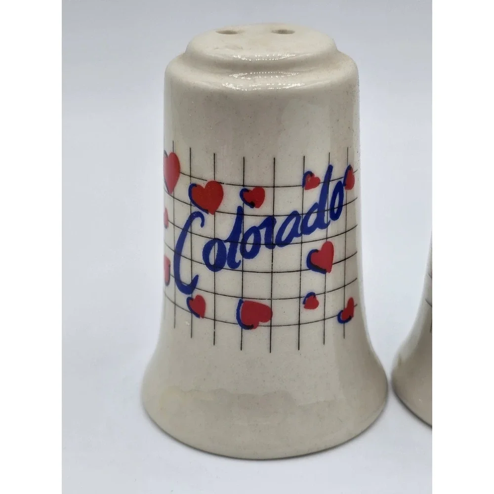 Vintage Colorado SOUVENIR Salt and‎ Pepper Shakers State Travel Retro